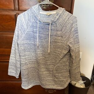 Talbots Blue and white Spring Hoodie